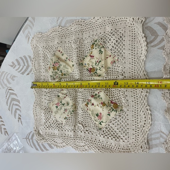 Handmade Crochet Cotton Lace Table Placemats - Picture 2 of 2